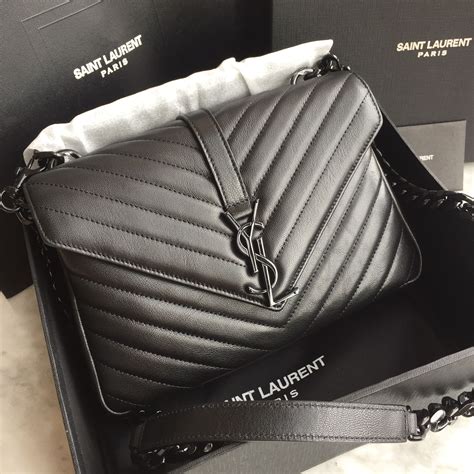 ysl black hardware bag - YSL Bag black price.